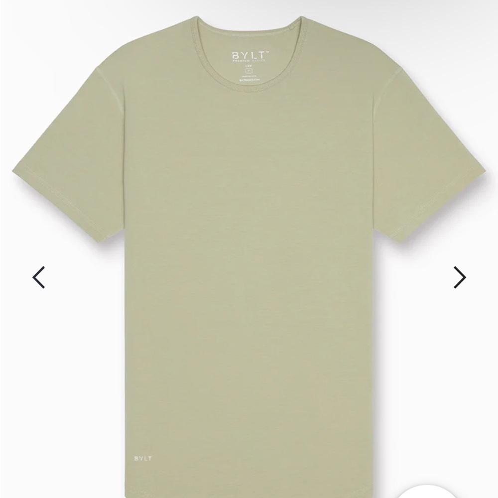 BYLT Drop-Cut Lux Short Sleeve Shirt Sage XL